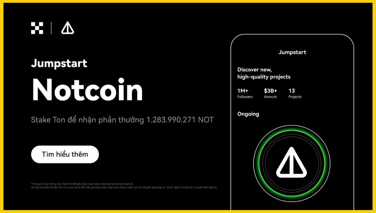 Notcoin ra mắt trên OKX Jumpstart