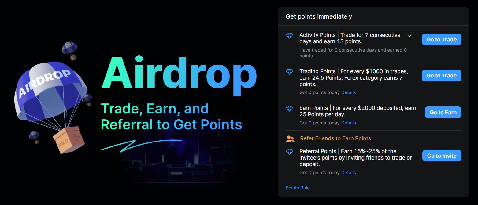 Chương trình Airdrop của KiloEx