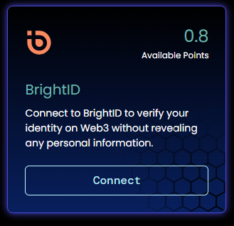 Connect BrightID và nhấp Verify